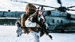 U.S. Marines in Extreme Arctic Environment in Norway . Exercise Cold Response 2022