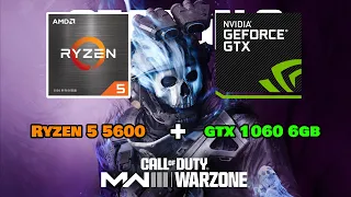 Ryzen 5 5600 + GTX 1060 6GB - CALL OF DUTY WARZONE #warzone #amd #gaming #pcgaming #nvidia
