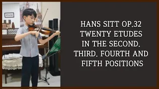 [HANS SITT OP.32 Twenty Etudes in the Second, Third. Fourth and Fifth positions | Jiyong Park]