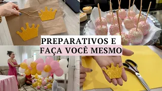 PREPARATIVOS PARA FESTA INFANTIL/BEBÊ tema PRINCESA REALEZA