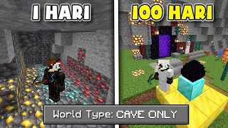 100 Hari di Minecraft tapi Cave Only❗️❗️