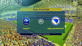 France vs Bosnia And Herzegovina | UEFA Qulification World Cup 2022 | Gameplay & Full match