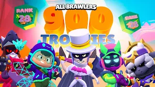 ALL BRAWLERS 900 🏆🏆 !! 75 000 Trophées