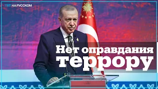 Эрдоган: У тех, кто поддерживает террористов, — руки в крови