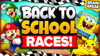 Back To School Races! | Brain Break | Back To School Games For Kids | Just Dance | GoNoodle