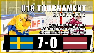 U18 IIHF Game Highlights | Team Sweden vs Latvia | May 1, 2021