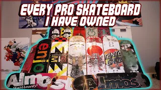 EVERY PRO SKATEBOARD I HAVE EVER OWNED! | History of Me