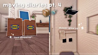 ♡ moving diaries pt. 4 | decorating laundry room + bathroom, firework show! | bloxburg roleplay 🛁