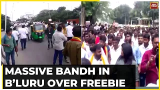 Karnataka Freebie Row Escalates: Massive Protest In Bengaluru Against Siddu Government