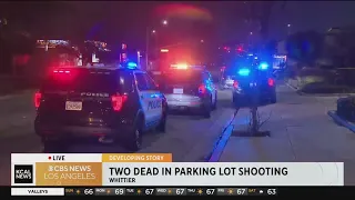 2 people killed, 1 other seriously injured after shooting in parking lot in Whittier