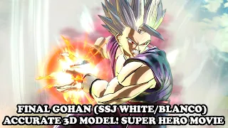 FINAL GOHAN IS HERE! Remake Gohan Blanco 3D Model Accurate to DBS Super Hero Movie! Dragon Ball XV2