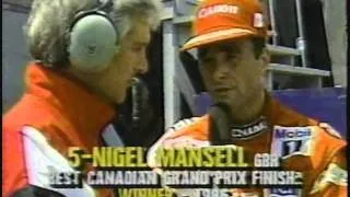 Nigel Mansell Funny Interviews (1988)