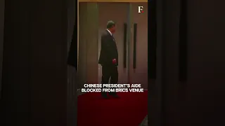 Watch: Chinese President Xi's Aide Blocked From Entering BRICS Summit Venue | Subscribe to Firstpost