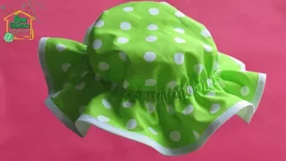How to make a children's summer hat on an elastic band from 6 months to 6 years / Beach Hat
