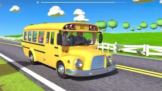 The wheels on the bus go round and round full video
