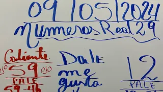 NUMEROS PARA HOY JUEVES 09/05/2024 DE MAYO PARA TODAS LAS LOTERIAS