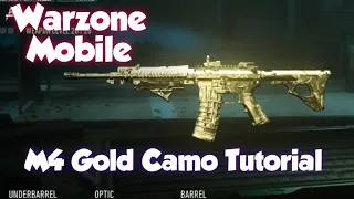 Warzone Mobile M4 Gold Camo Tutorial