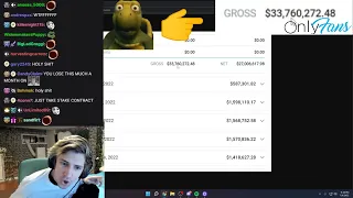 xQc is shocked by how much Amouranth makes from Onlyfans