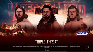 WWE 2K20 Simulation Daniel Bryan vs Roman Reigns vs Edge