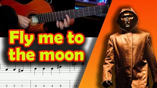 Fly me to the moon Guitar Tabs - Frank Sinatra [ squid game soundtrack ]