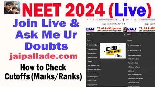 NEET 2024 Live  Session Ask me Your Doubts  @Jaipallande