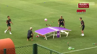 WATCH : Neymar and fellow Brazil stars play Teqball