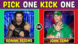 Pick One Kick One:- WWE Vs AEW Wrestlers 💪🤼‍♂️