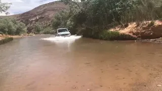 Fording the Fremont River at Capitol Reef