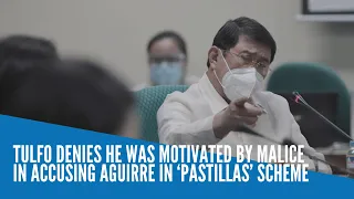 Tulfo denies he was motivated by malice in accusing Aguirre in ‘pastillas’ scheme