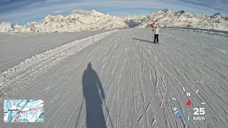 Zermatt 4K POV longest ski run in Europe (Matterhorn Glacier Paradise 3883m - Zermatt)