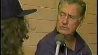 Ted Williams gets pissed during interview lol
