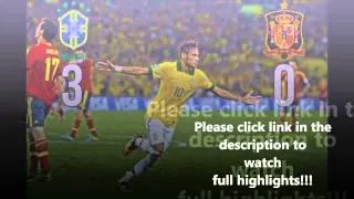 Brazil 3-0 Spain Confederations Cup Final Highlight's HD