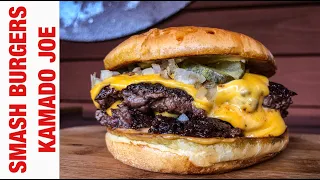 Wagyu Beef Smash Burgers Cooked On The Kamado Joe