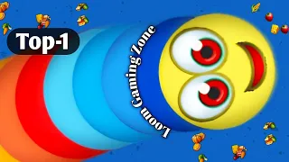 WormsZone.io Top1 Best Snake zone io Gameplay | Saamp wala game | Snake Game 2024 | Rắn Săn Mồi game