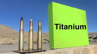 Most Powerful 50cal SLAP vs Titanium