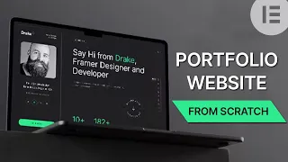 [From Scratch] How to make portfolio website for web developer with Elementor FREE version
