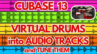 TURN YOUR MIDI DRUMS INTO TUNED AUDIO PARTS IN CUBASE 13