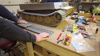 1/6 Scale Armortek Tiger 1 Tank Build -  (Video 10)Track Assembly & Installation