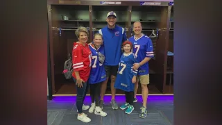 'I would do anything for her': Josh Allen surprises family for daughter's birthday