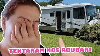 FOMOS BUSCAR O MOTORHOME E TIVEMOS UMA SURPRESA DESAGRADÁVEL 😭TENTARAM ROUBAR 🥺