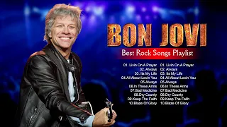 Bon Jovi Greatest Hits Full Album ~ Best Rock Songs Playlist Ever