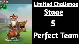 Lords Mobile Limited Challenge Crazy Chef Stage 5|Mastercook Limited Challenge Stage 5