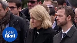 Tearful Danish Prime Minister at funeral of shooting victim - Daily Mail