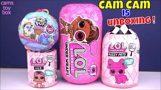 CAM CAM Unboxing LOL Surprise DOLLS LILS Fuzzy PETS Makeover Series 5 4 Under Wraps TOYS