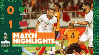 HIGHLIGHTS | Zambia 🆚 Morocco | ملخص مباراة زامبيا والمغرب #TotalEnergiesAFCON2023 - MD3 - Group F