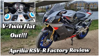 Aprilia RSV R Factory Review - V-twin thunder flat out!