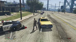 GTA V cops vs vagos and Madrazo cartel shoot out