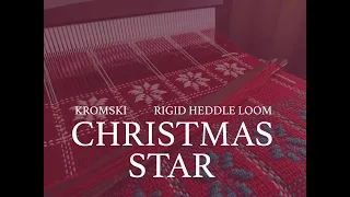 Christmas Star pattern for rigid heddle loom