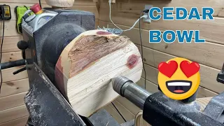 Woodturning Cedar: I'm in LOVE!