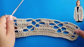 Cárdigan abierto fácil y rápido | Cardigan a crochet | Cárdigan paso a paso